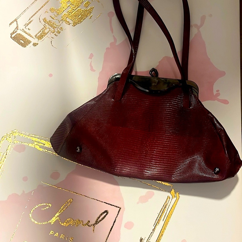 Furla Pocket Book Authentic Lizard Skin